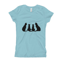 Girl's T-Shirt - Black Cats