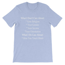 What I Care About t-shirt