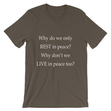 Live in Peace t-shirt