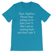 Dear Algebra t-shirt
