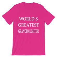 World's Greatest Granddaughter t-shirt