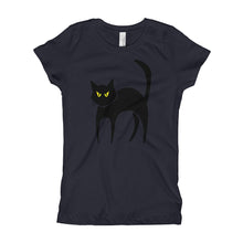 Girl's T-Shirt - Black Cat