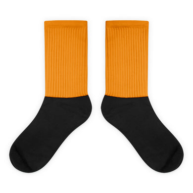 Orange foot socks