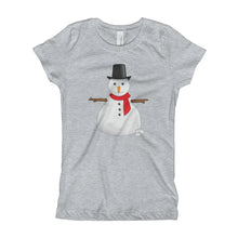 Girl's T-Shirt - Snowman.