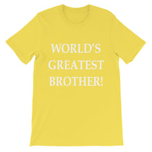 World's Greatest Brother t-shirt
