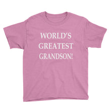 World's Greatest Grandson Youth Short Sleeve T-Shirt