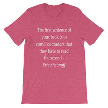 The First Sentence t-shirt