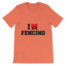 I Love Fencing t-shirt