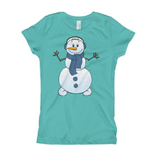 Girl's T-Shirt - Snowman.