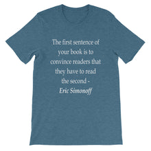 The First Sentence t-shirt