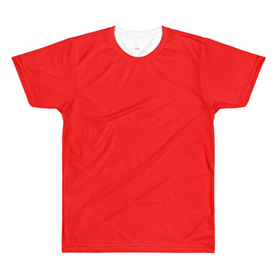 Red men’s crewneck t-shirt