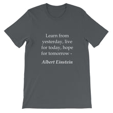 Learn from yesterday t-shirt