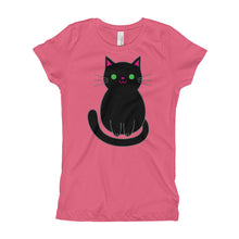 Girl's T-Shirt - Black Cat