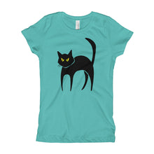 Girl's T-Shirt - Black Cat