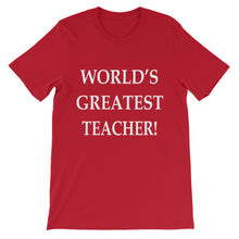 World's Greatest Teacher t-shirt