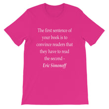The First Sentence t-shirt