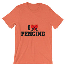 I Love Fencing t-shirt