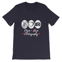 Peace Love Photography t-shirt