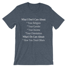 What I Care About t-shirt