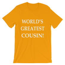 World's Greatest Cousin t-shirt