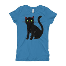 Girl's T-Shirt - Black Cat