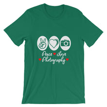 Peace Love Photography t-shirt