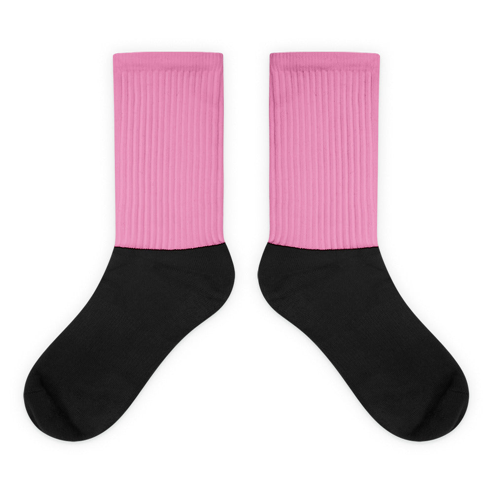 Pink foot socks