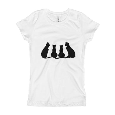 Girl's T-Shirt - Black Cats