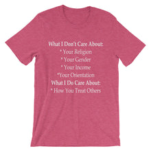 What I Care About t-shirt