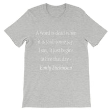 A word is dead t-shirt