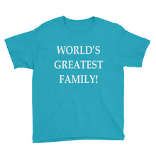 World's Greatest Family Youth Short Sleeve T-Shirt