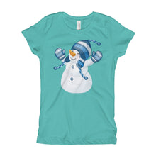 Girl's T-Shirt - Snowman.