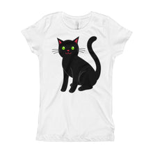 Girl's T-Shirt - Black Cat