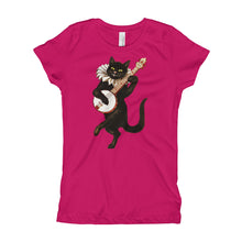 Girl's T-Shirt - Banjo Cat