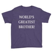 World's Greatest Brother Youth Short Sleeve T-Shirt