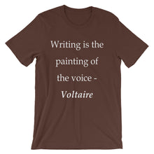 Writing is the painting of the voice t-shirt