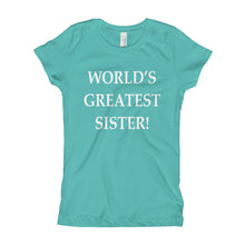 Girl's T-Shirt - World's Greatest Sister