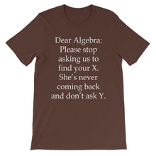 Dear Algebra t-shirt