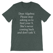 Dear Algebra t-shirt
