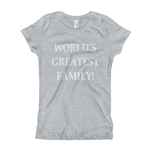 Girl's T-Shirt - World's Greatest Family
