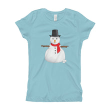 Girl's T-Shirt - Snowman.