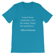 Learn from yesterday t-shirt