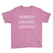 World's Greatest Step-Son Youth Short Sleeve T-Shirt