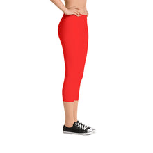 Red Capri Leggings