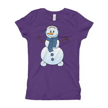 Girl's T-Shirt - Snowman.