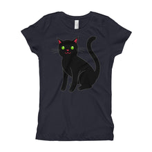 Girl's T-Shirt - Black Cat