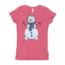 Girl's T-Shirt - Snowman.