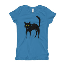 Girl's T-Shirt - Black Cat