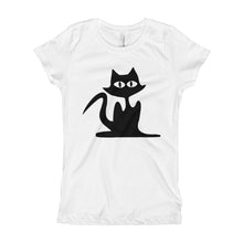 Girl's T-Shirt - Black Cat