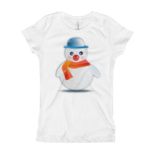 Girl's T-Shirt - Snowman.